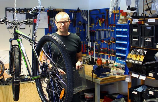 og reparation hos Cykelshoppen Hedehusene